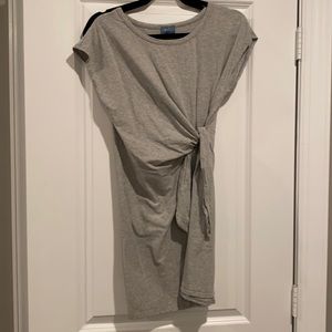 Grey tie front Neely dress from south moon under